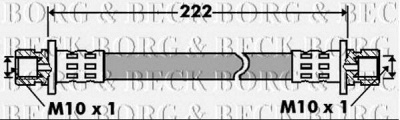 BORG & BECK bbh7439 -  Тормозной шланг